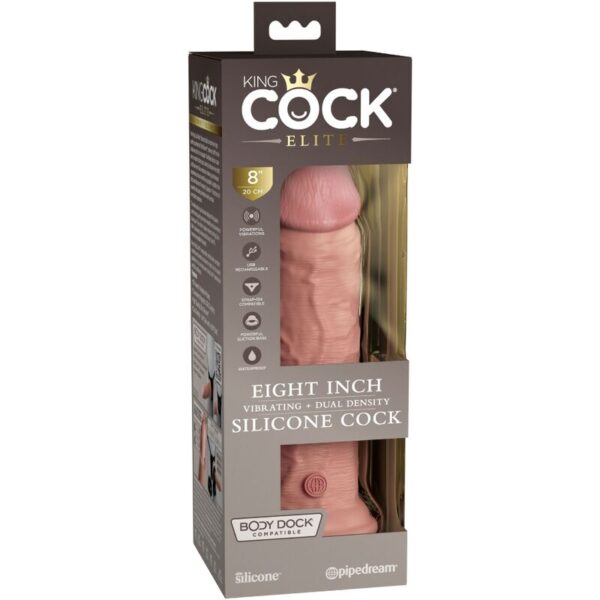 King Cock Elite — Realistic Vibrator, 20.3 cm — Realistic Vibrators — view 3