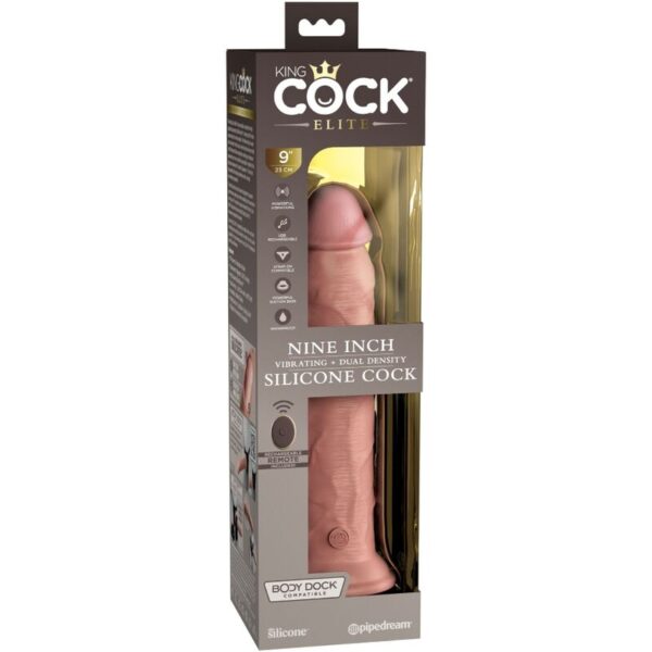 King Cock Elite — Realistic Vibrator, Remote Control, 23 cm — Realistic Vibrators — view 2