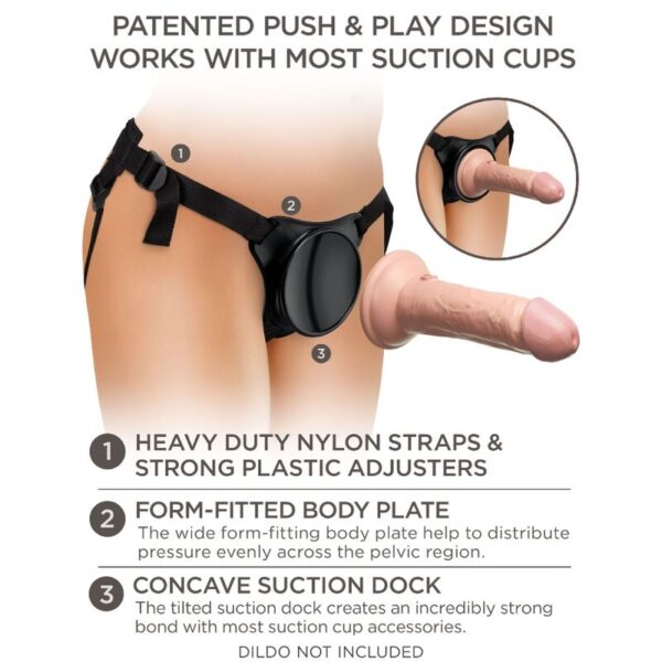 King Cock Elite for Beginners — Strap-On Harness, Adjustable — Strap-On Accessories — view 7
