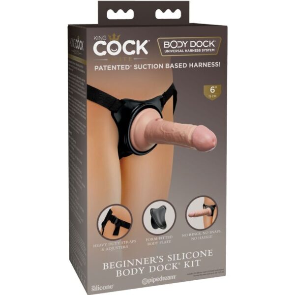 King Cock Elite for Beginners — Strap-On, 15.2 cm — Non-Vibrating Harnesses — view 5