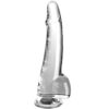 King Cock Clear with Testicles — Realistic Dildo, 19 cm — Dildos