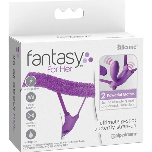 Fantasy for Her Ultimate G-Spot Butterfly Strap-On — Vibrator — Clitoral Stimulators — view 4