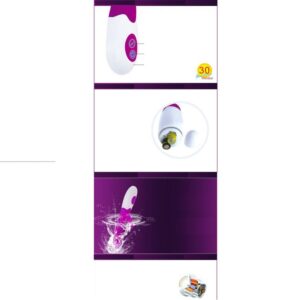Pretty Love Flirtation Snappy — Rabbit Vibrator, Lilac and White — Clitoral Stimulators — view 2