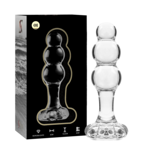 Nebula Series By Ibiza Model 1 — Glass Butt Plug, 10.5 cm — Anal — view 4