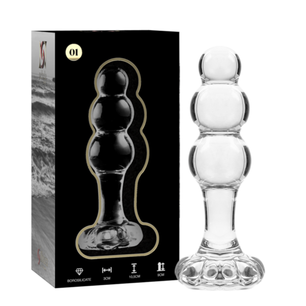 Nebula Series By Ibiza Model 1 — Glass Butt Plug, 10.5 cm — Anal — view 4