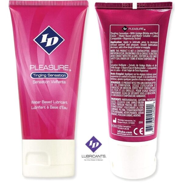 ID Pleasure — Water-Based Lubricant, 60 ml, Tingling — Lubes