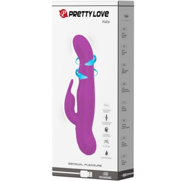 Pretty Love Hale — Rotating Vibrator, Rechargeable, Lilac — Clitoral Stimulators — view 10