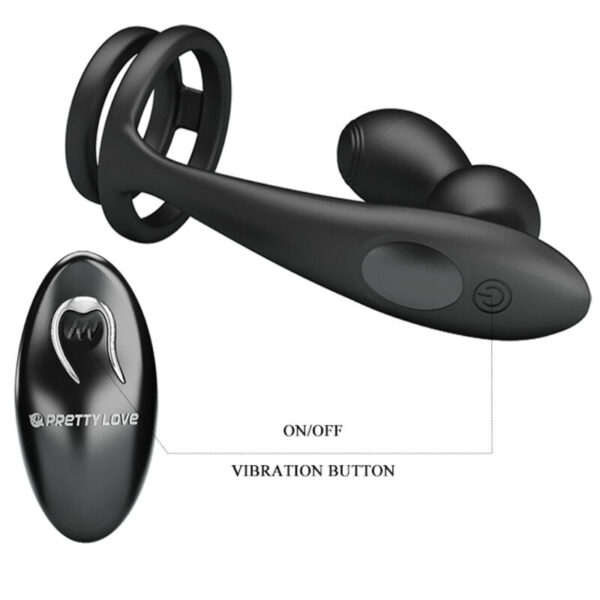 Pretty Love Marshall — Vibrating Cock Ring, Remote Control — Cock Rings — view 8