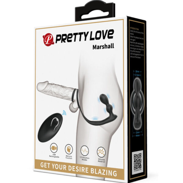 Pretty Love Marshall — Vibrating Cock Ring, Remote Control — Cock Rings — view 9