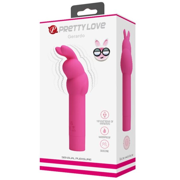 Pretty Love Gerardo — Mini Vibrator, Waterproof, Fuchsia — Clitoral Stimulators — view 5