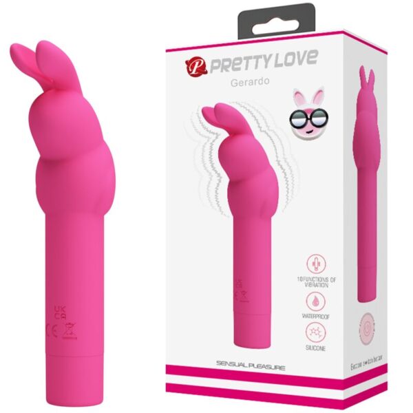 Pretty Love Gerardo — Mini Vibrator, Waterproof, Fuchsia — Clitoral Stimulators — view 6