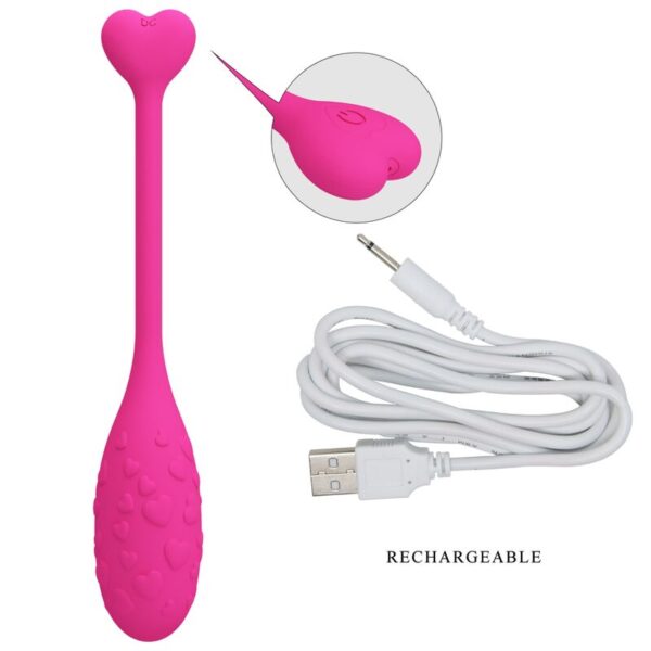 Pretty Love Fisher — Vibrating Egg, Pink — App-Controlled Sex Toys — view 5