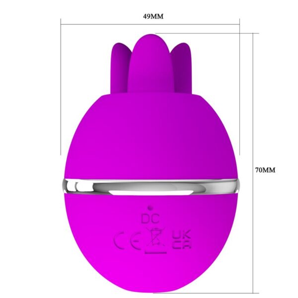 Pretty Love Gemini Ball — Tongue Vibrator, Purple — Clitoral Vibrators — view 9