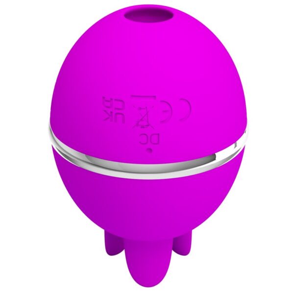 Pretty Love Gemini Ball — Tongue Vibrator, Purple — Clitoral Vibrators — view 3