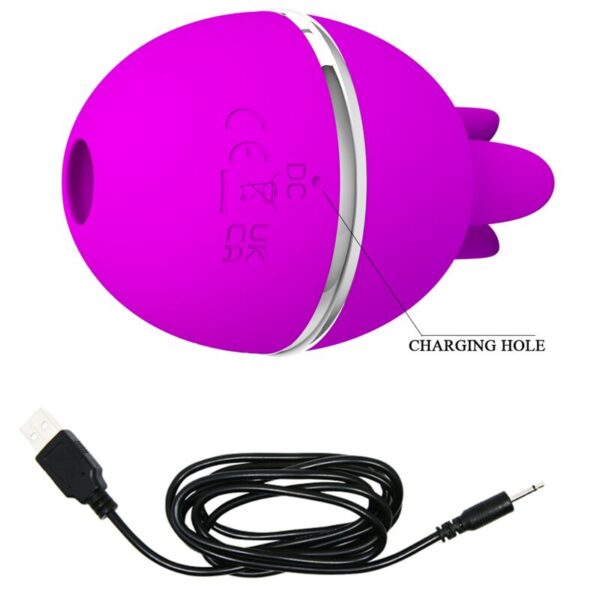 Pretty Love Gemini Ball — Tongue Vibrator, Purple — Clitoral Vibrators — view 4