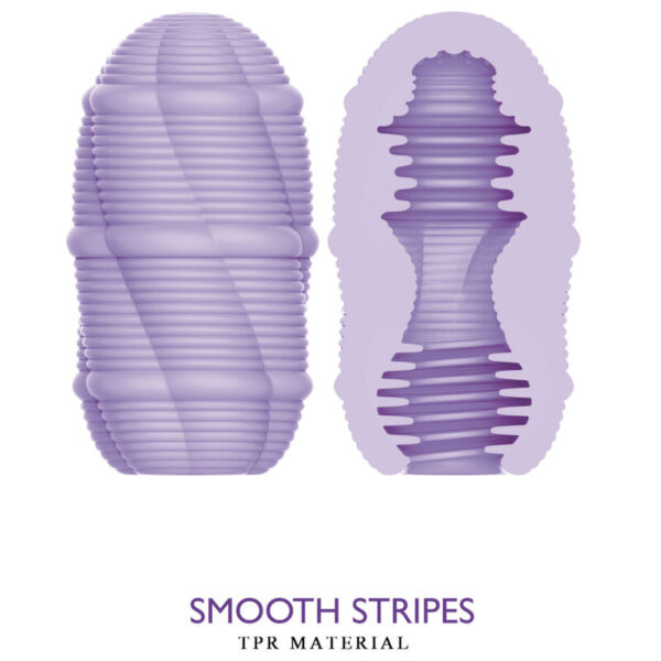 Pretty Love Smooth Stripes Cupid — Stroker, Lilac — Male Masturbators — view 4