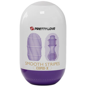 Pretty Love Smooth Stripes Cupid — Stroker, Lilac — Male Masturbators — view 3