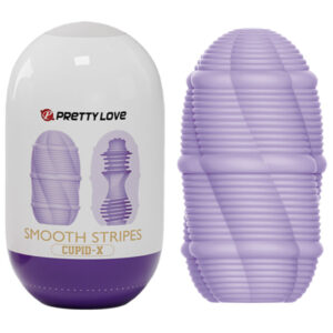 Pretty Love Smooth Stripes Cupid — Stroker, Lilac — Male Masturbators