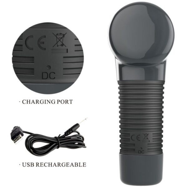 Pretty Love — Personal Massager, Rechargeable, Dark Grey — Clitoral Stimulators — view 8