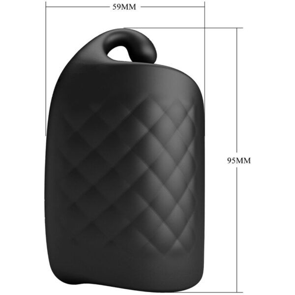 Pretty Love Glans Trainer — Vibrating Masturbator, Black — Male Masturbators — view 8