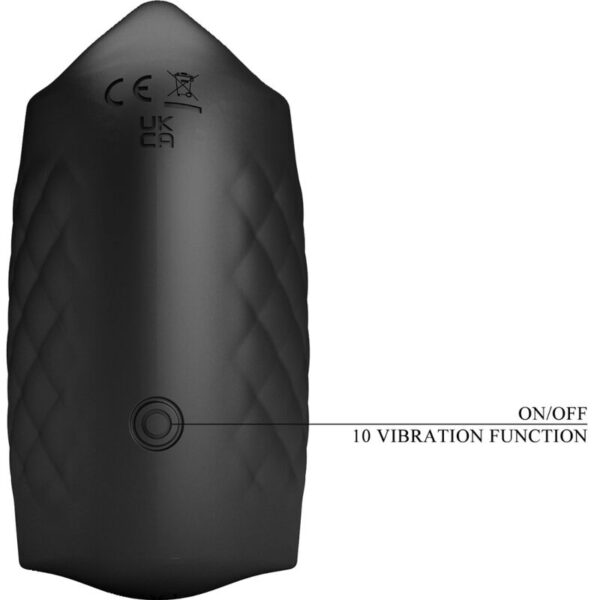 Pretty Love Glans Trainer — Vibrating Masturbator, Black — Male Masturbators — view 5