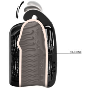 Pretty Love Glans Trainer — Vibrating Masturbator, Black — Male Masturbators — view 3