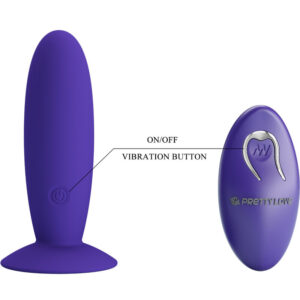 Pretty Love Youth — Vibrating Butt Plug, Remote Control, Violet — Anal — view 3