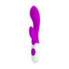 Pretty Love Flirtation Brighty — Rabbit Vibrator, Green and White — Clitoral Stimulators