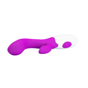 Pretty Love Flirtation Brighty — Rabbit Vibrator, Green and White — Clitoral Stimulators — view 2