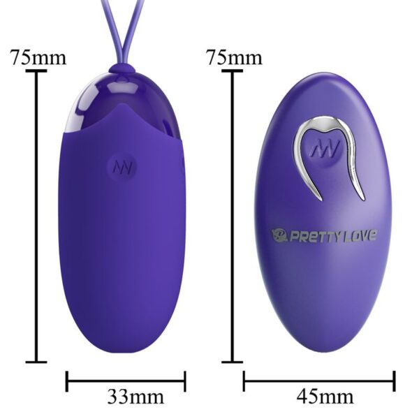 Pretty Love Berger Youth — Vibrating Egg, Remote Control, Violet — Clitoral Stimulators — view 9