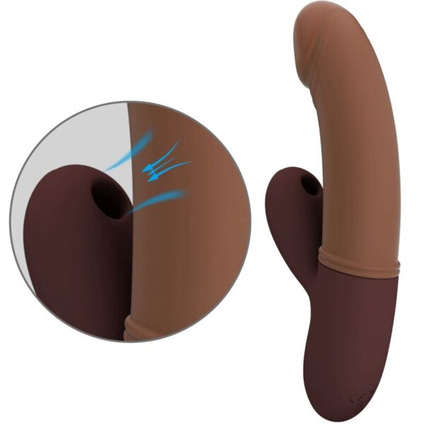 Pretty Love Kane — Rabbit Vibrator, Rechargeable, Brown — G-Spot Vibrators — view 8