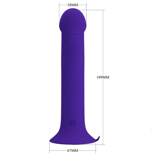 Pretty Love Murray Youth — Vibrating Dildo, Suction Cup, Violet — Dildos — view 5