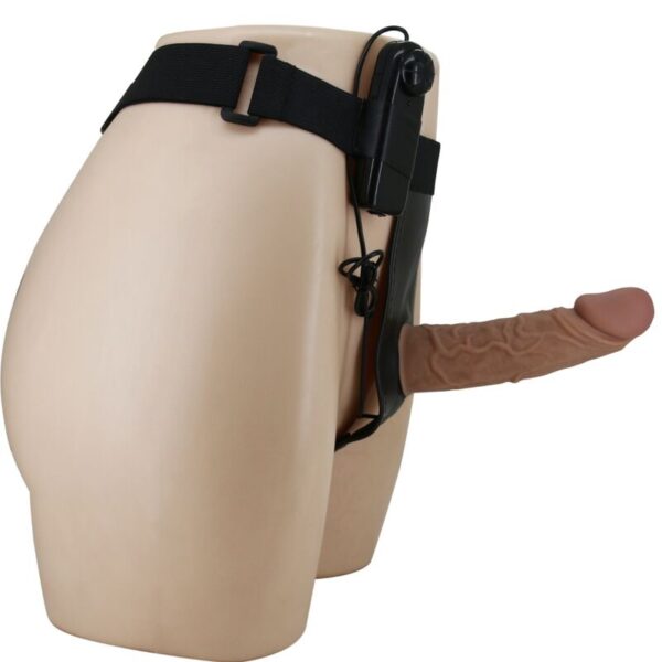 Pretty Love Harness Briefs — Vibrating Strap-On, Silicone, Brown — Strap-Ons & Harnesses — view 8