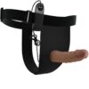 Pretty Love Harness Briefs — Vibrating Strap-On, Silicone, Brown — Strap-Ons & Harnesses