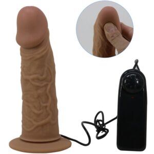 Pretty Love Harness Briefs — Vibrating Strap-On, Silicone, Brown — Strap-Ons & Harnesses — view 3