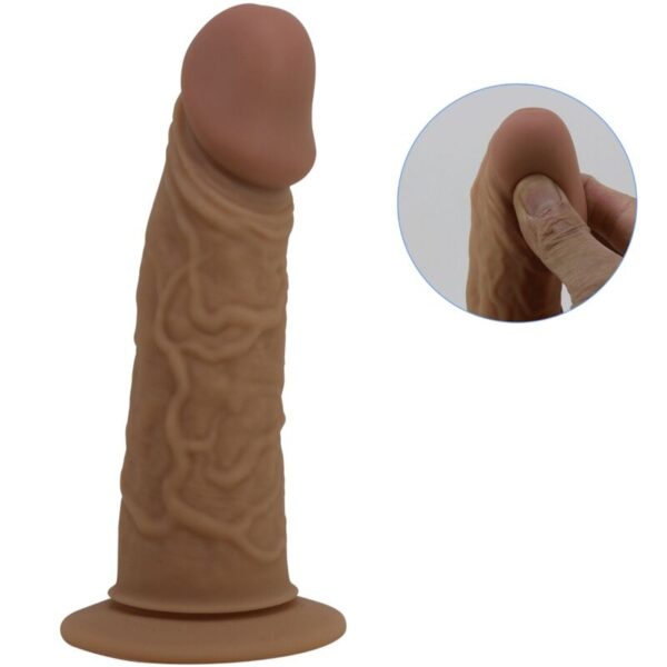 Pretty Love Harness Briefs — Strap-On Dildo, Silicone, Brown — Non-Vibrating Harnesses — view 8