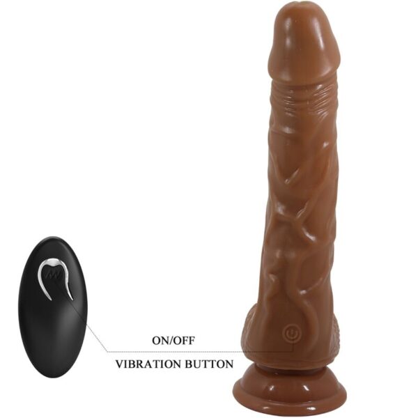 Baile Bodach — Realistic Vibrator, Remote Control, Brown — Realistic Vibrators — view 3
