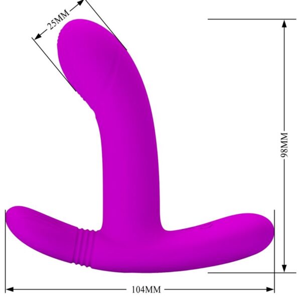 Pretty Love Geri — Rabbit Vibrator, Remote Control, Pink — Clitoral Stimulators — view 8