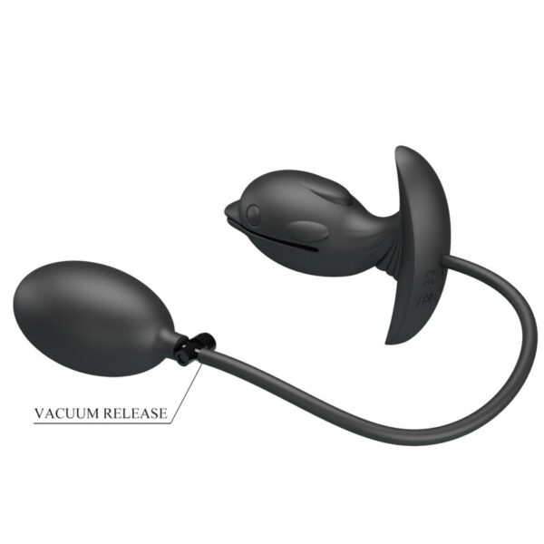 PRETTY LOVE - PLUG ANAL DELFIN CON BOMBA DE AGUA ADAPTADORA Pretty Love Delfin — Inflatable Butt Plug, Rechargeable — Anal — view 6