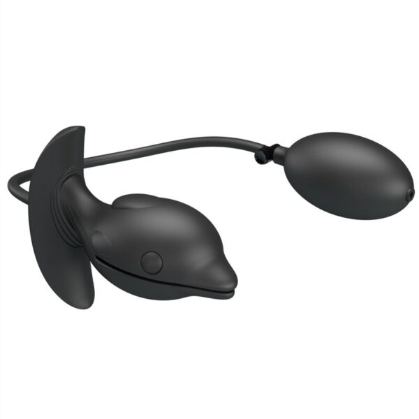 PRETTY LOVE - PLUG ANAL DELFIN CON BOMBA DE AGUA ADAPTADORA Pretty Love Delfin — Inflatable Butt Plug, Rechargeable — Anal — view 5