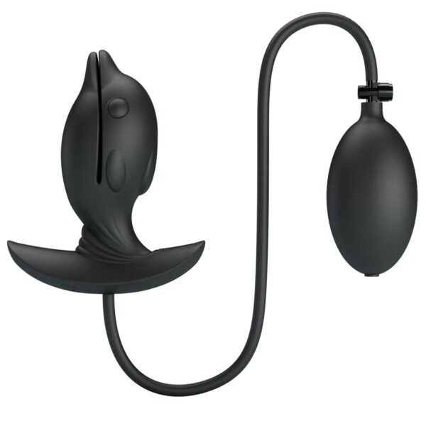 PRETTY LOVE - PLUG ANAL DELFIN CON BOMBA DE AGUA ADAPTADORA Pretty Love Delfin — Inflatable Butt Plug, Rechargeable — Anal