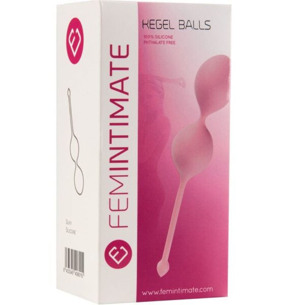 Femintimate — Kegel Balls, Silicone, Pink — Kegel Balls & Ben Wa Balls — view 2