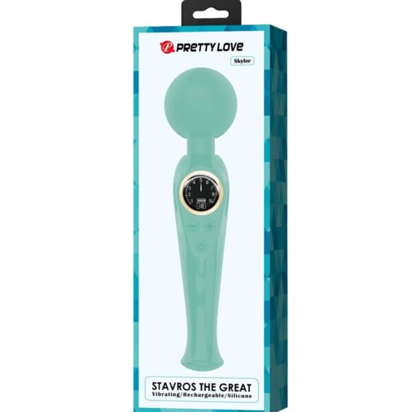 Pretty Love Skyler — Wand Massager, Rechargeable, Green — Vibrators — view 8