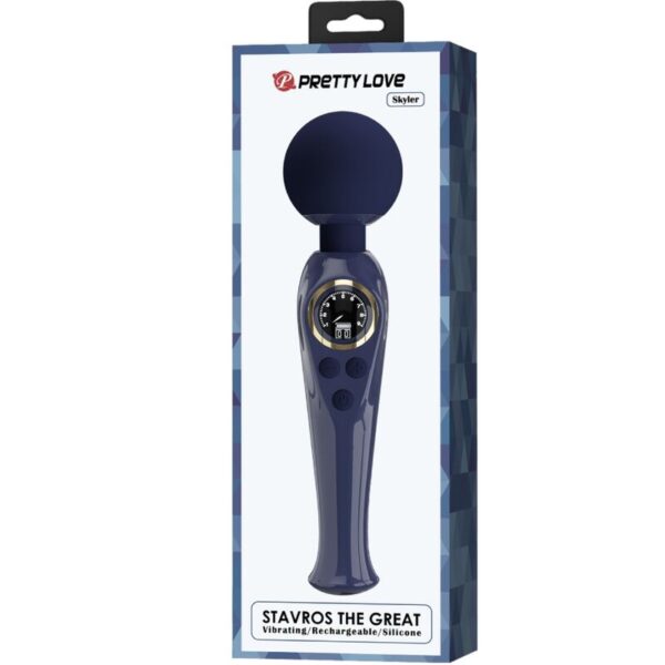 Pretty Love Skyler — Wand Massager, Rechargeable, Blue — Vibrators — view 8