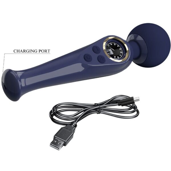 Pretty Love Skyler — Wand Massager, Rechargeable, Blue — Vibrators — view 6