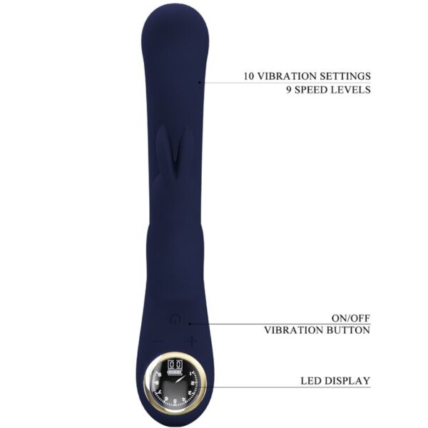 Pretty Love Lamar — Rabbit Vibrator, Rechargeable, Blue — Rabbit Vibrators — view 7