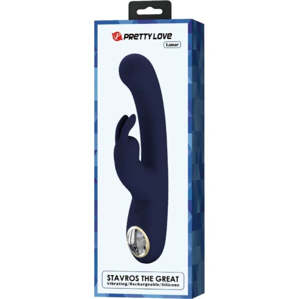 Pretty Love Lamar — Rabbit Vibrator, Rechargeable, Blue — Rabbit Vibrators — view 9