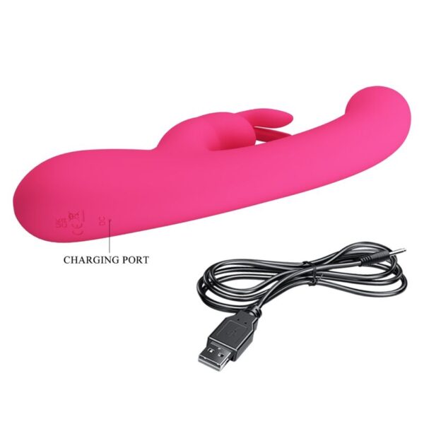 Pretty Love Lamar — Rabbit Vibrator, Rechargeable, Pink — Rabbit Vibrators — view 6