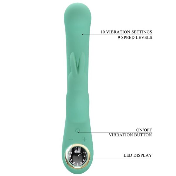 Pretty Love Lamar — Rabbit Vibrator, Rechargeable, Green — Rabbit Vibrators — view 8