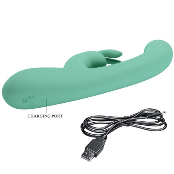 Pretty Love Lamar — Rabbit Vibrator, Rechargeable, Green — Rabbit Vibrators — view 5